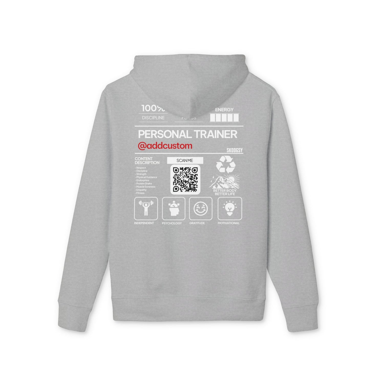Personal Trainer (Add Custom), Premium Hoodie