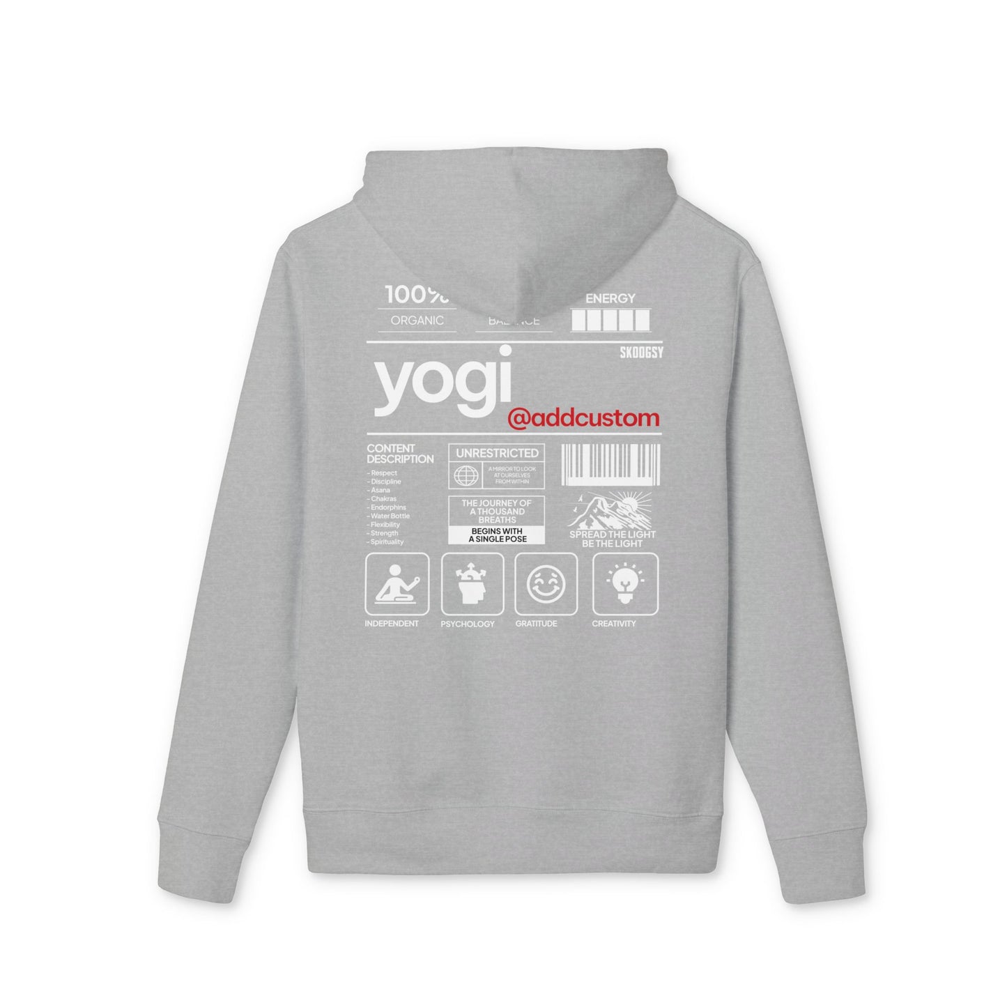 Yogi (Add Custom), Premium Hoodie