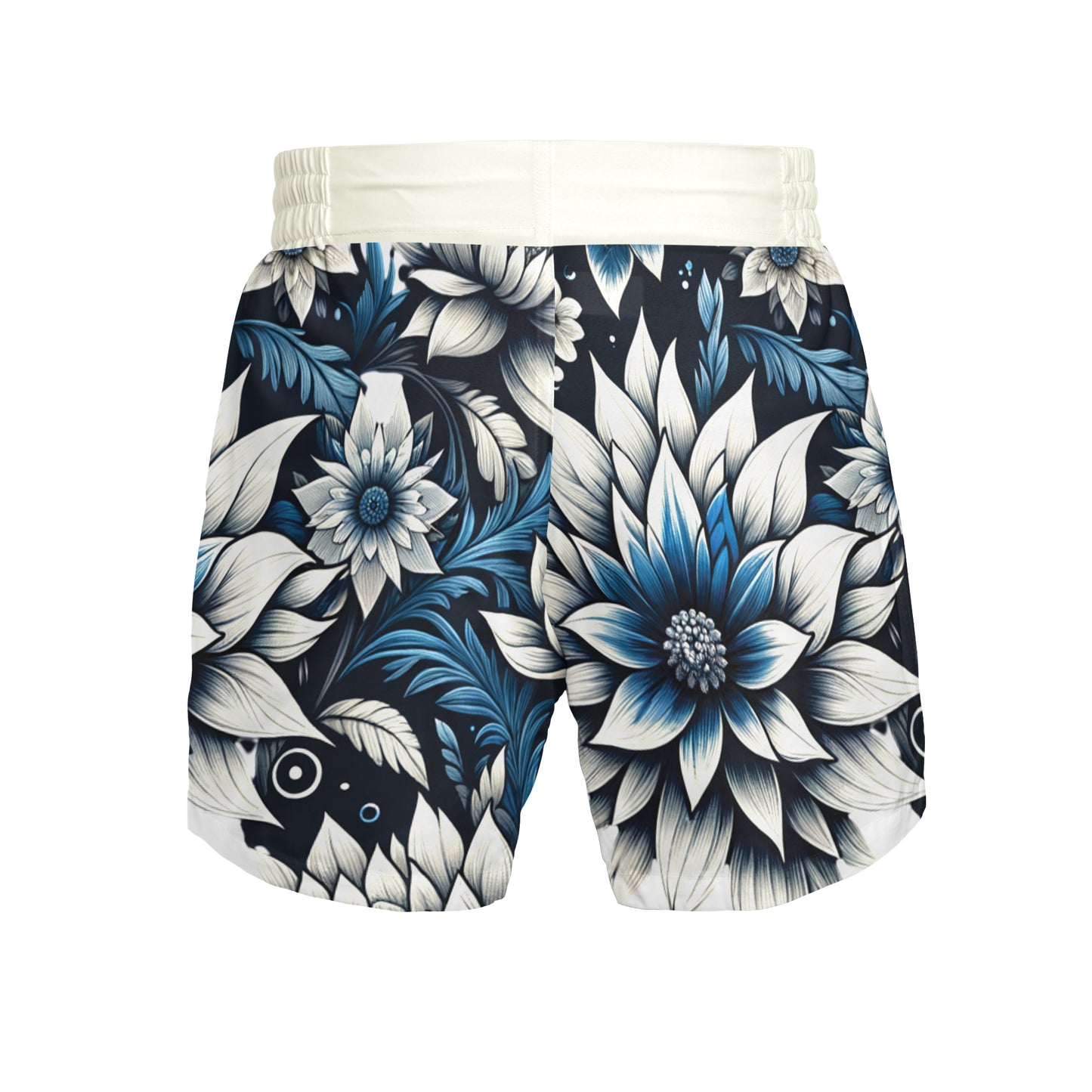 Custom MMA Shorts - Blue Floral
