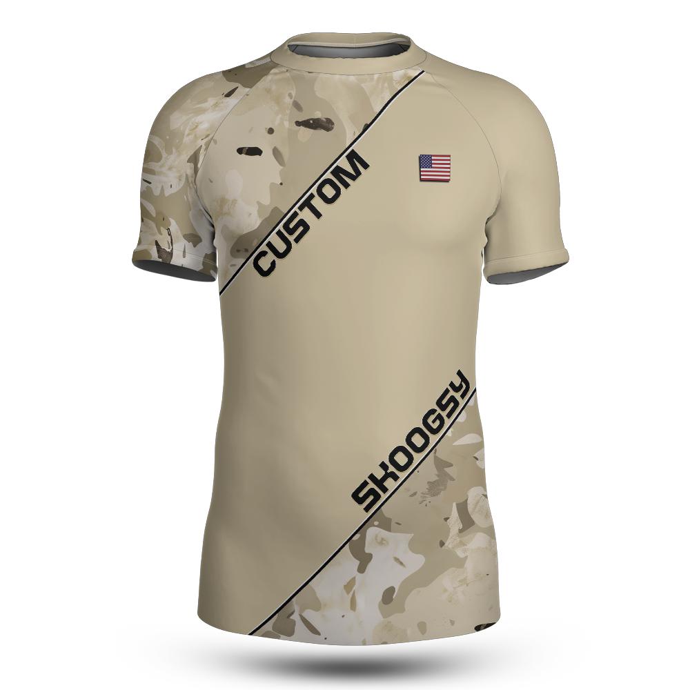 Custom MMA Rashguard Light Camo