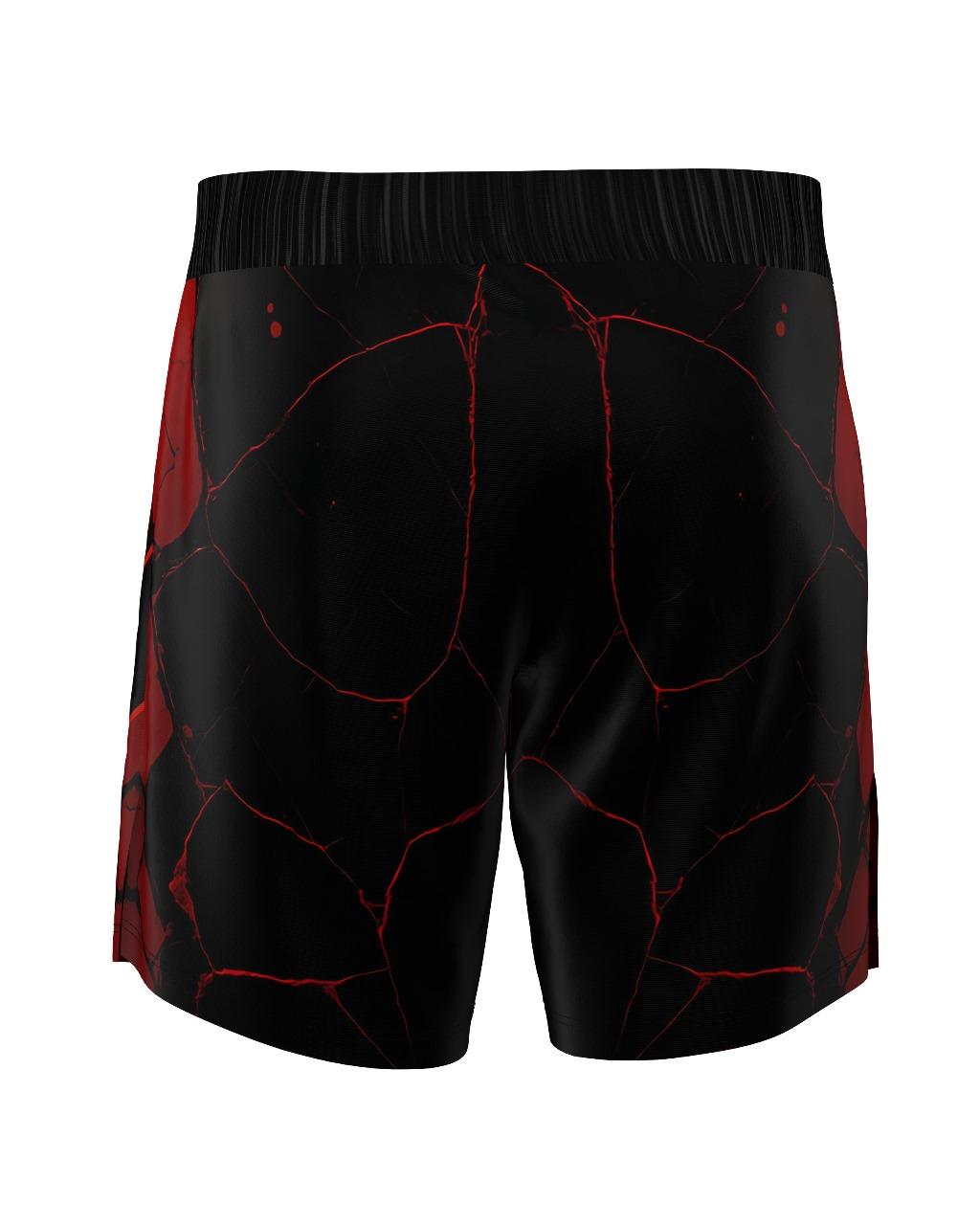Custom Fight Shorts - Black/Red