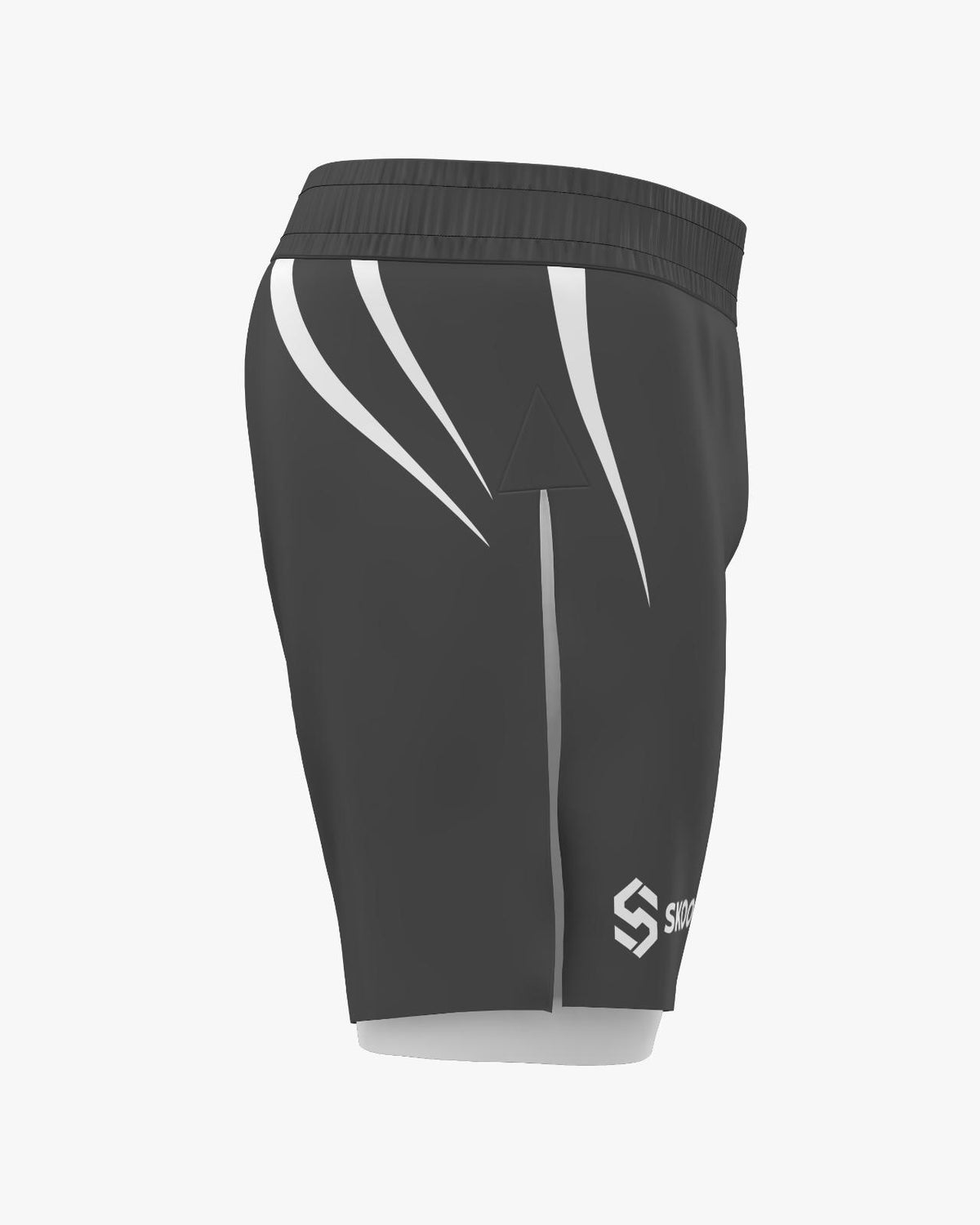 Custom Gladiator Shorts - Gray/White