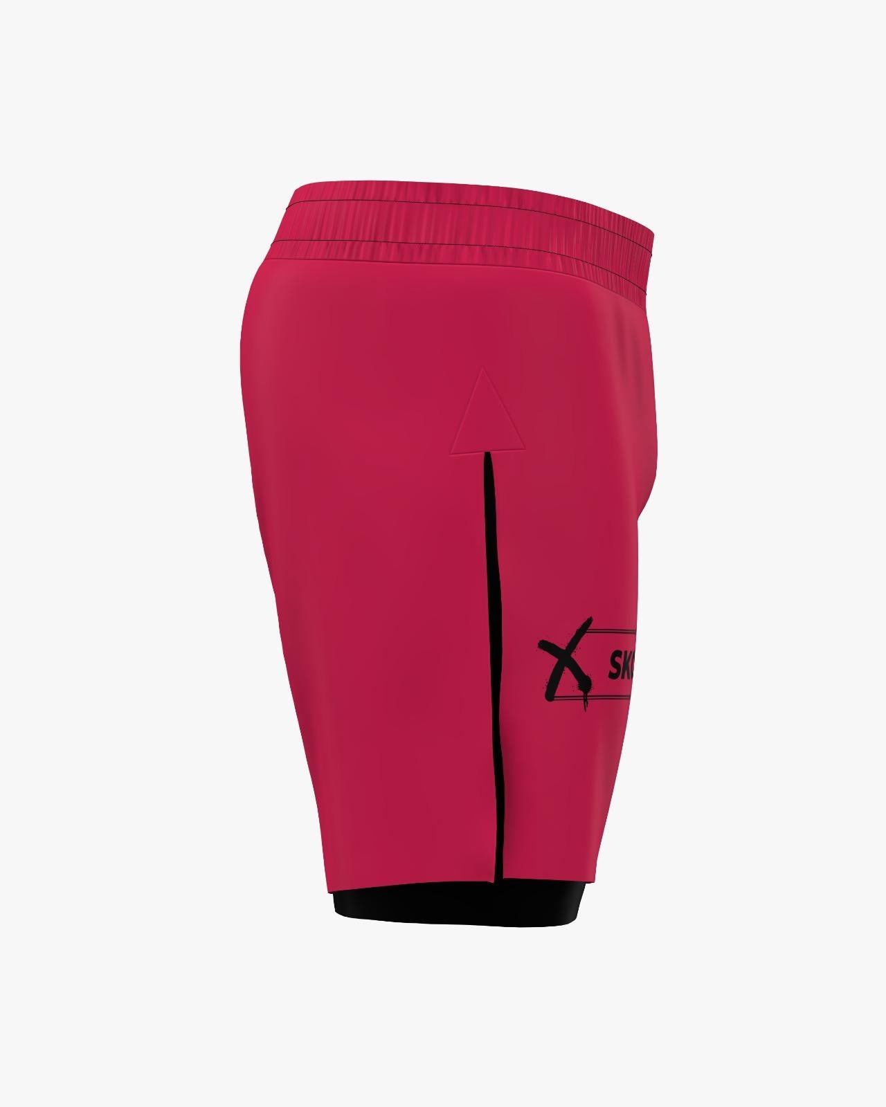 Custom Gladiator Shorts - Magenta/Black