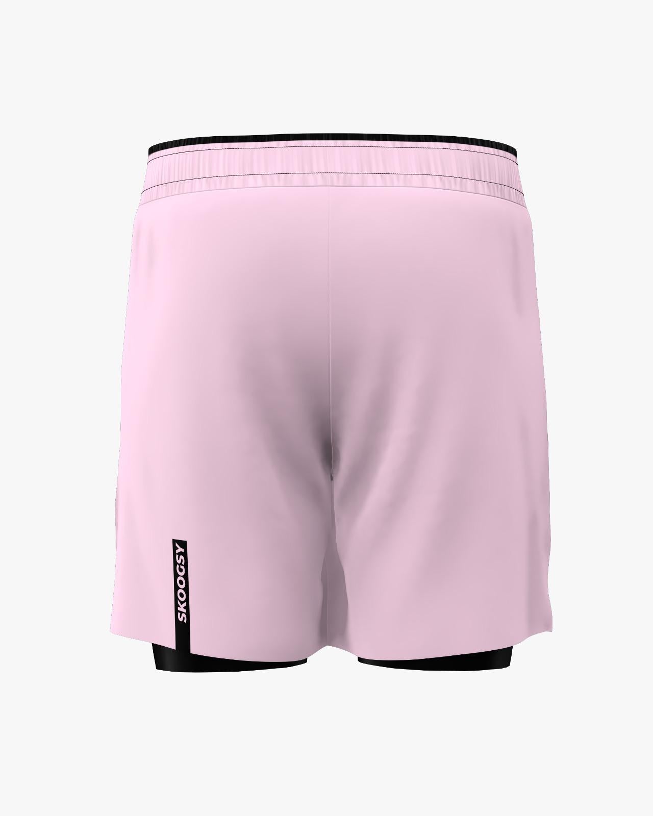 Custom Gladiator Shorts - Light Pink/Black