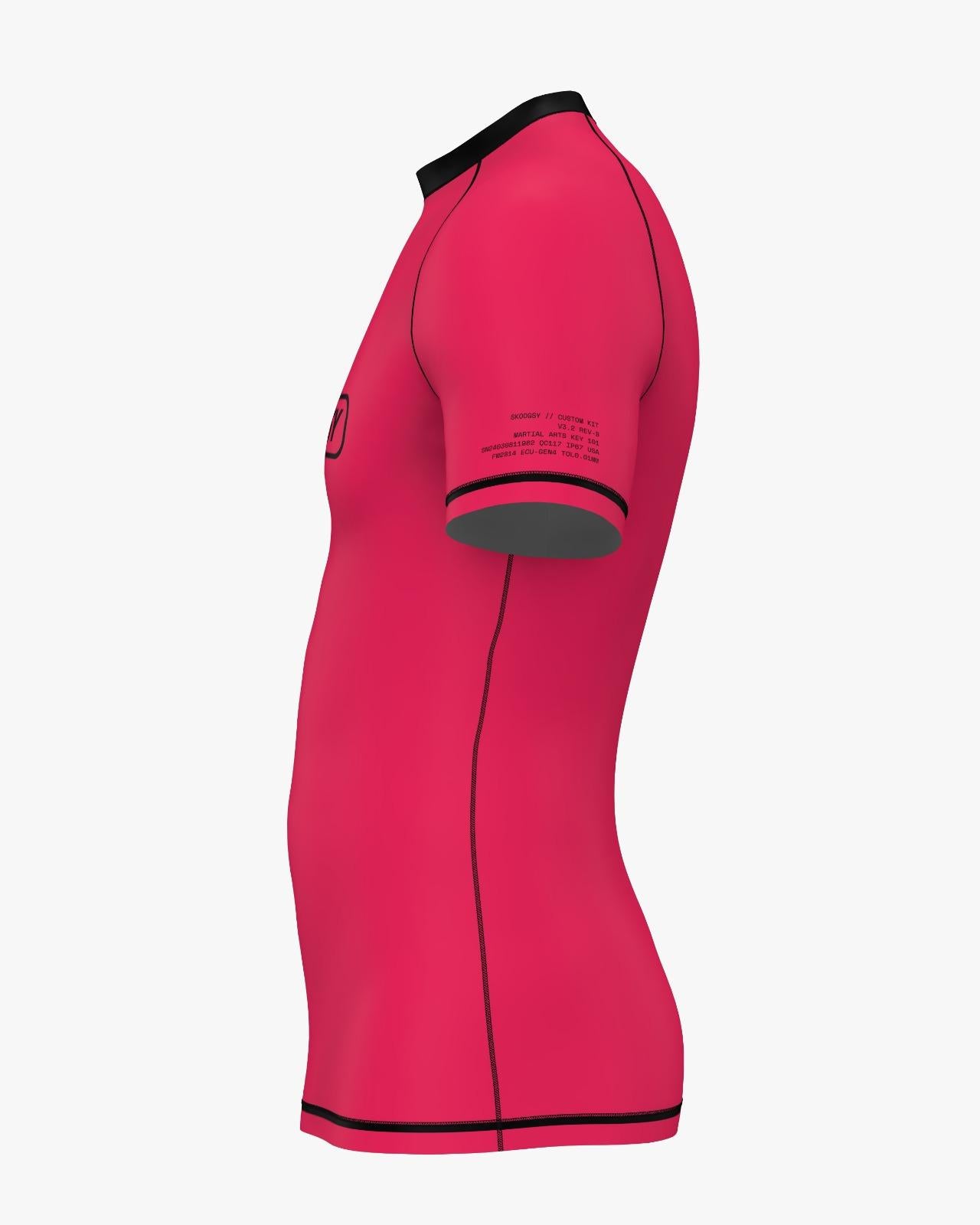 Custom Rashguard - Magenta/Black
