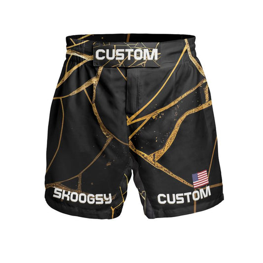 Custom MMA Shorts - Kintsugi