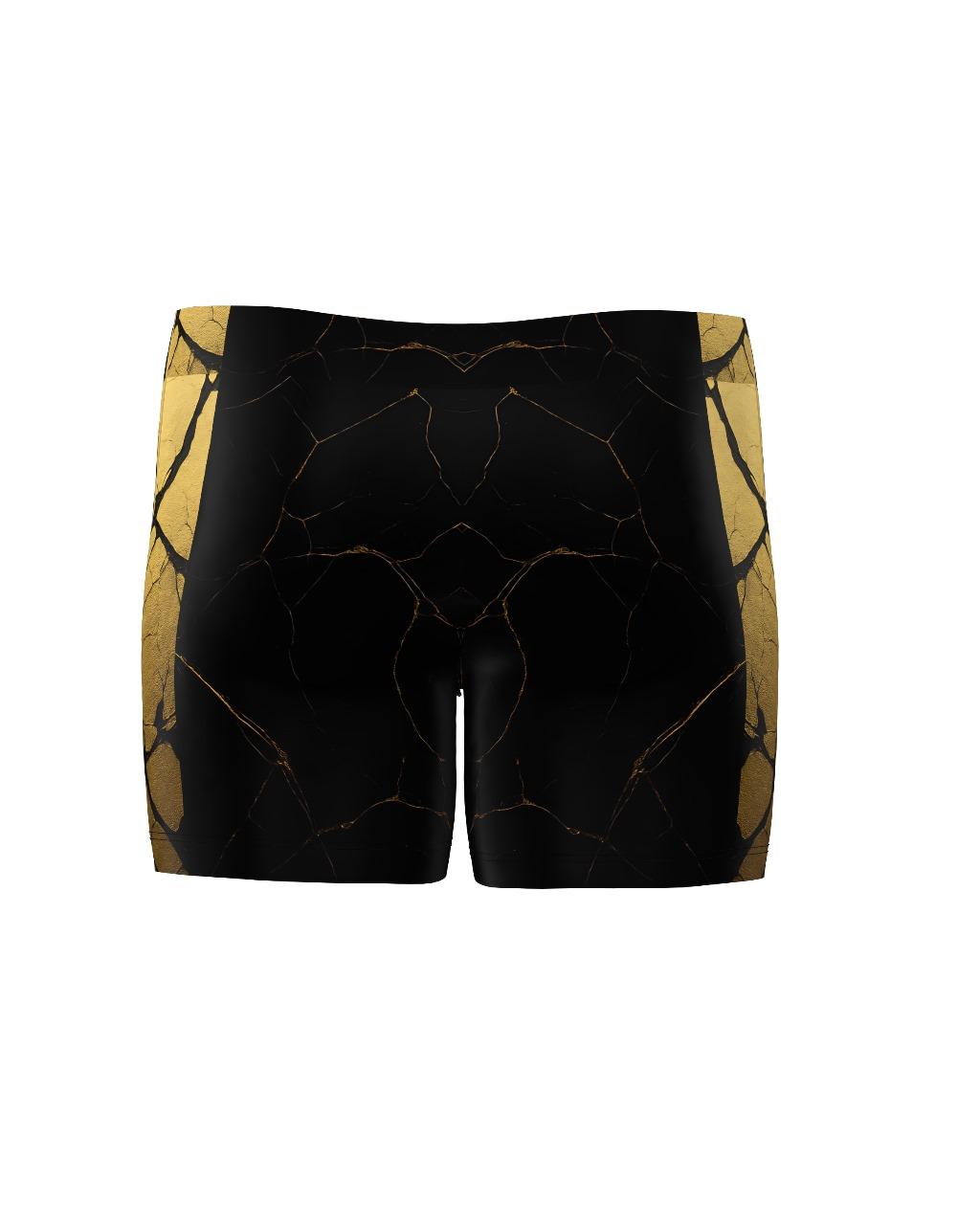Custom Compression Shorts - Black/Gold (Male)