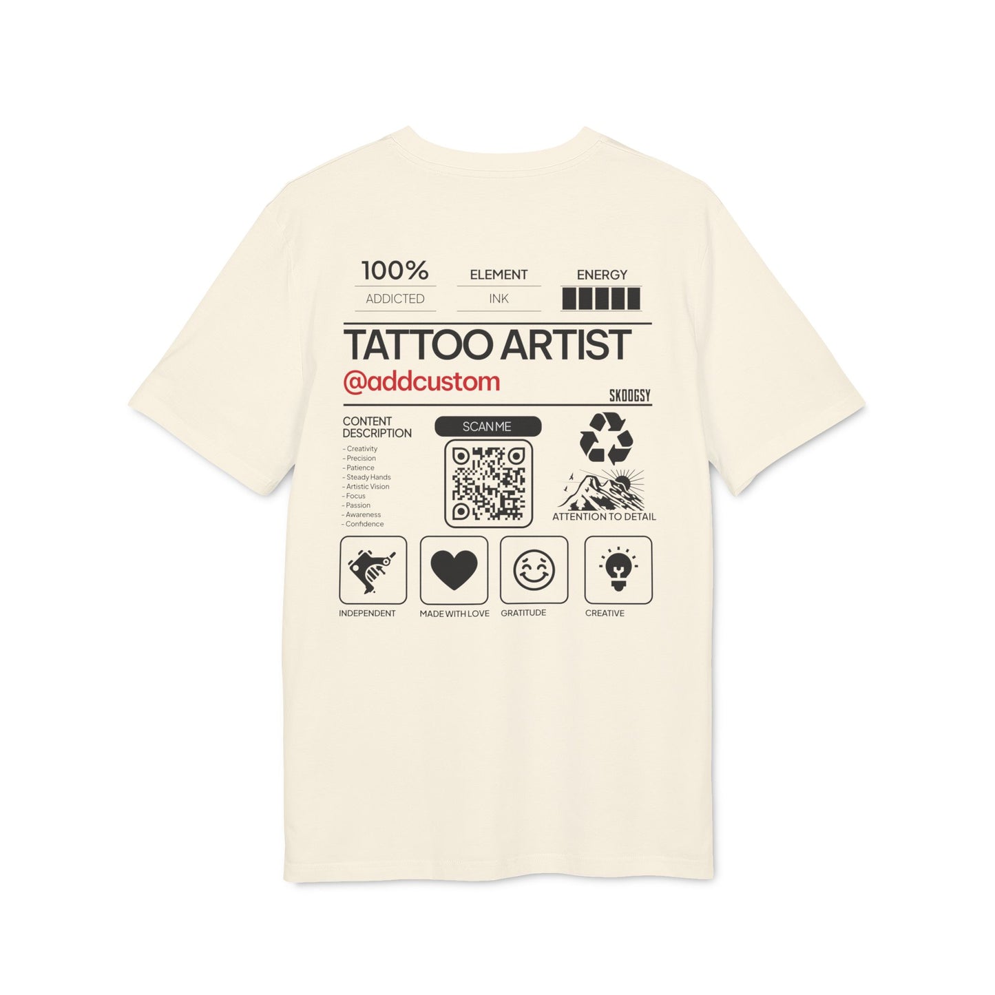 Tattoo Artist (Add Custom), Premium T-Shirt