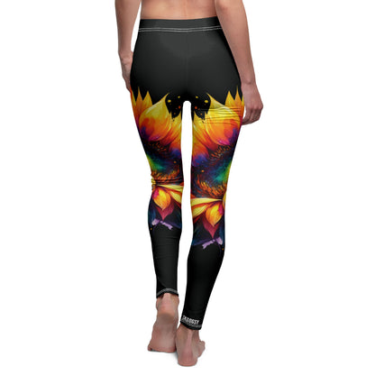 Black Sunflower Leggings