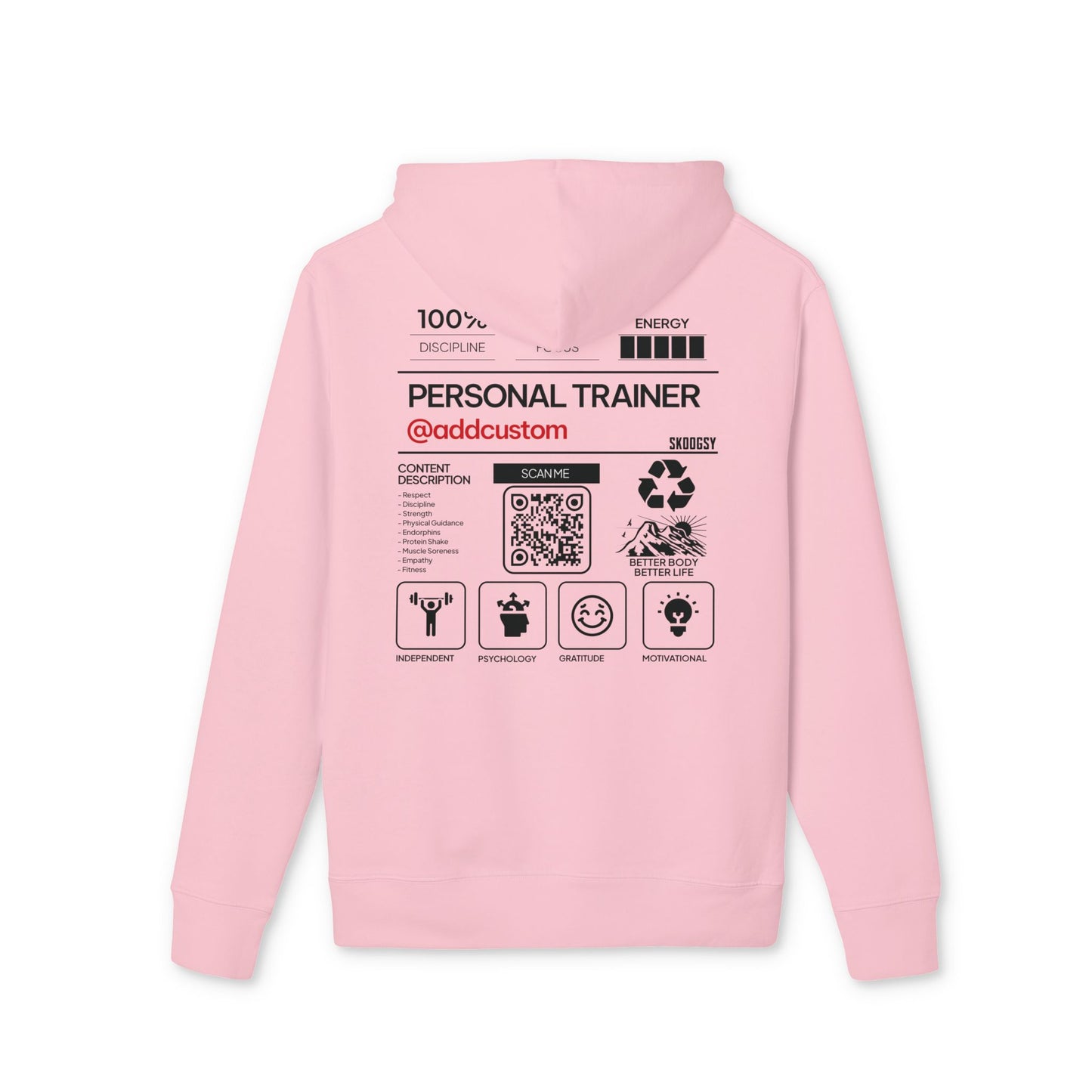 Personal Trainer (Add Custom), Premium Hoodie