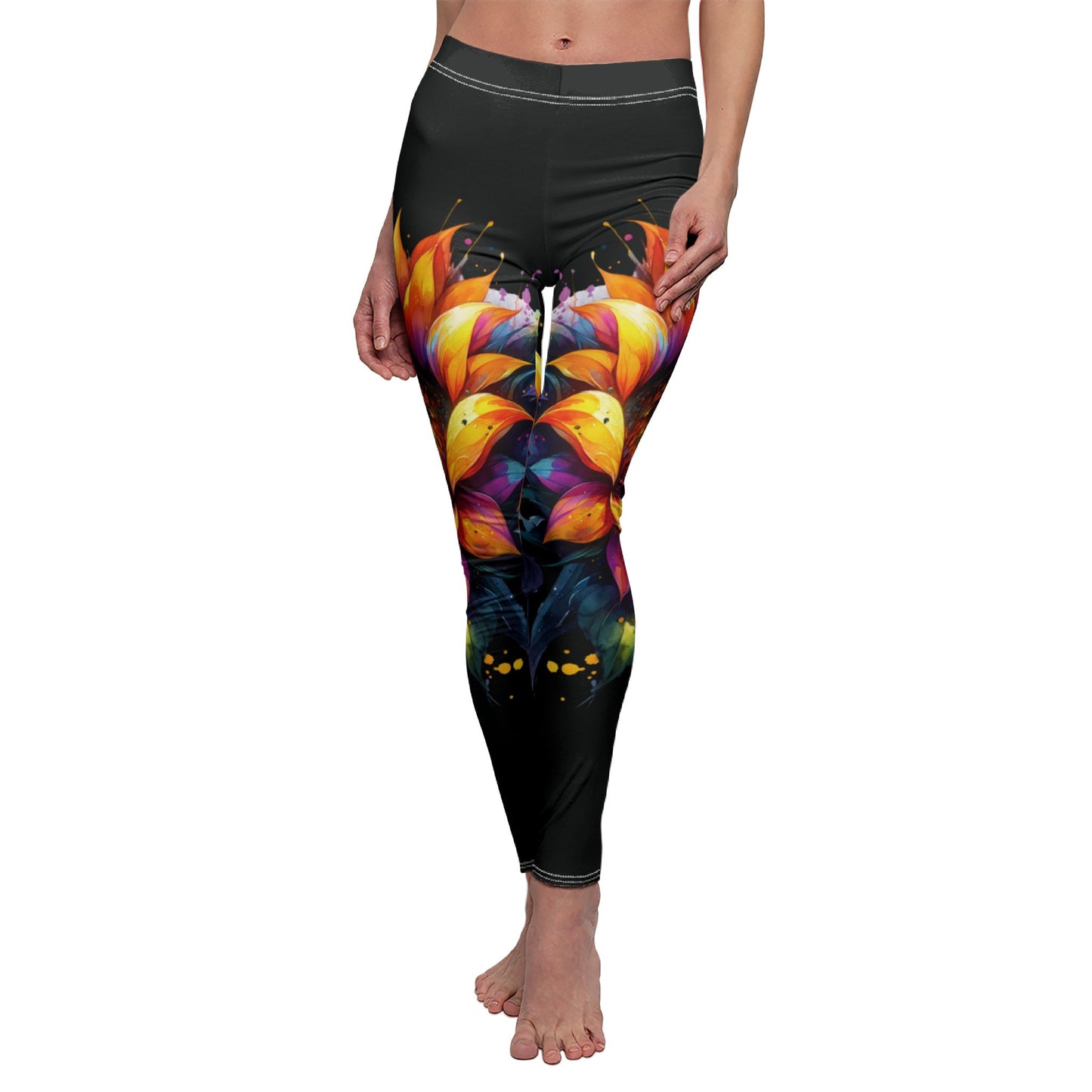 Black Sunflower Leggings