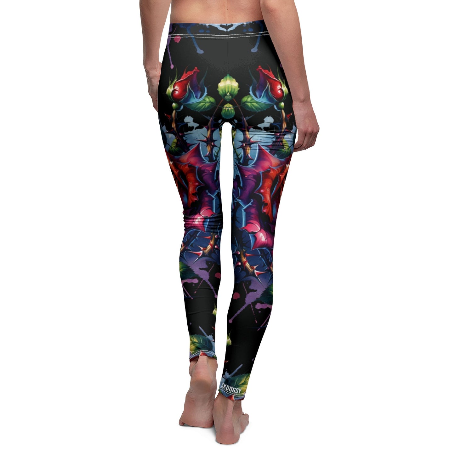 Red Rose Leggings