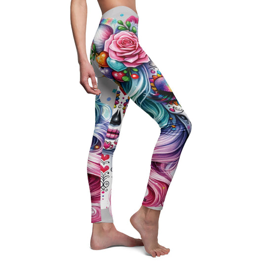 Winter Queen Sugar Skull Leggings