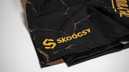 Custom Gladiator Shorts – Black/Gold