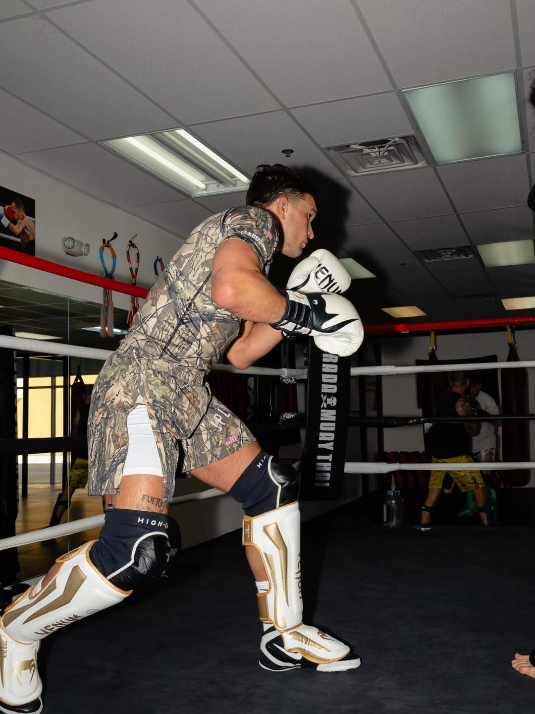 Custom Gladiator Shorts - Camo/White