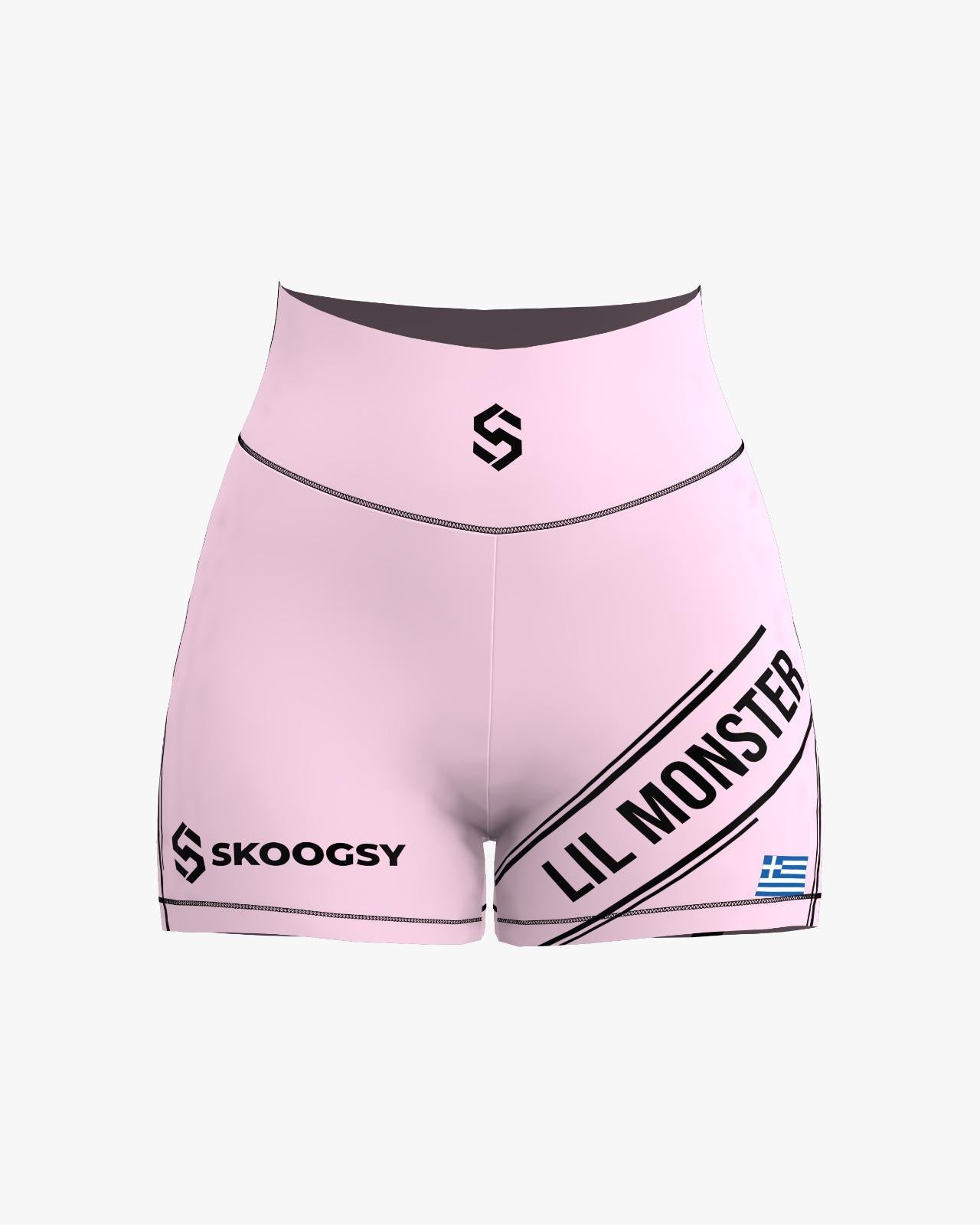 Custom Compression Shorts - Light Pink/Black (Female)