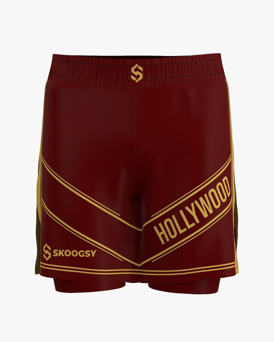 Custom Gladiator Shorts – Maroon/Gold