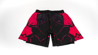 Custom Gladiator Shorts - Black/Pink