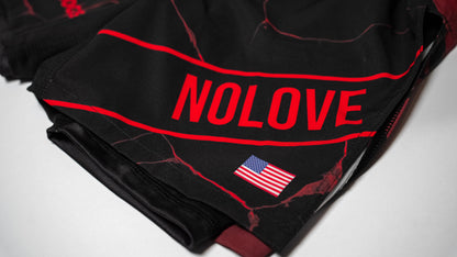 Custom Gladiator Shorts – Black/Red