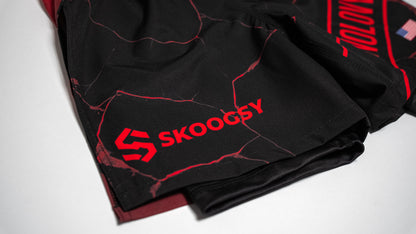 Custom Gladiator Shorts – Black/Red