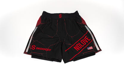 Custom Gladiator Shorts – Black/Red