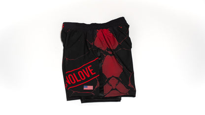 Custom Gladiator Shorts – Black/Red