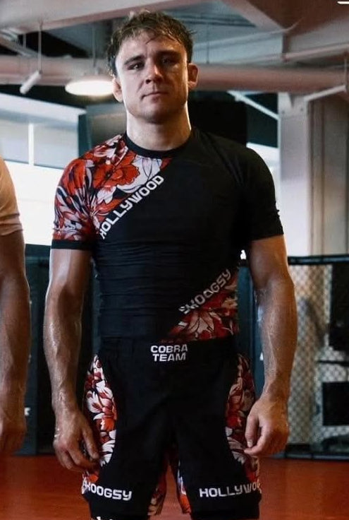 Custom MMA Rashguard - Red Floral