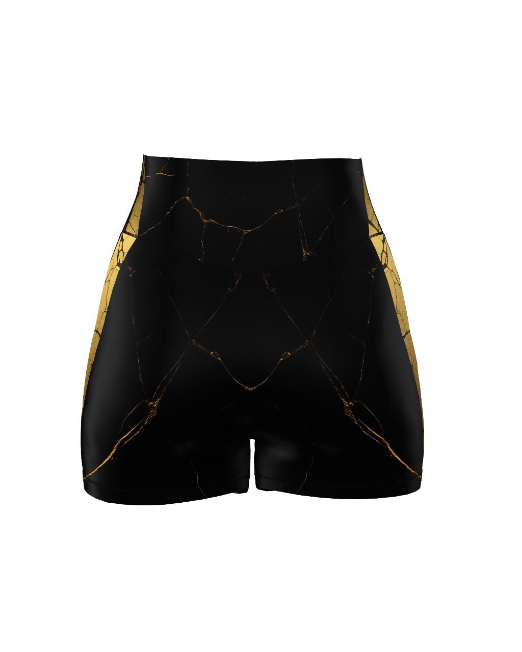 Custom Compression Shorts - Black/Gold (Female)