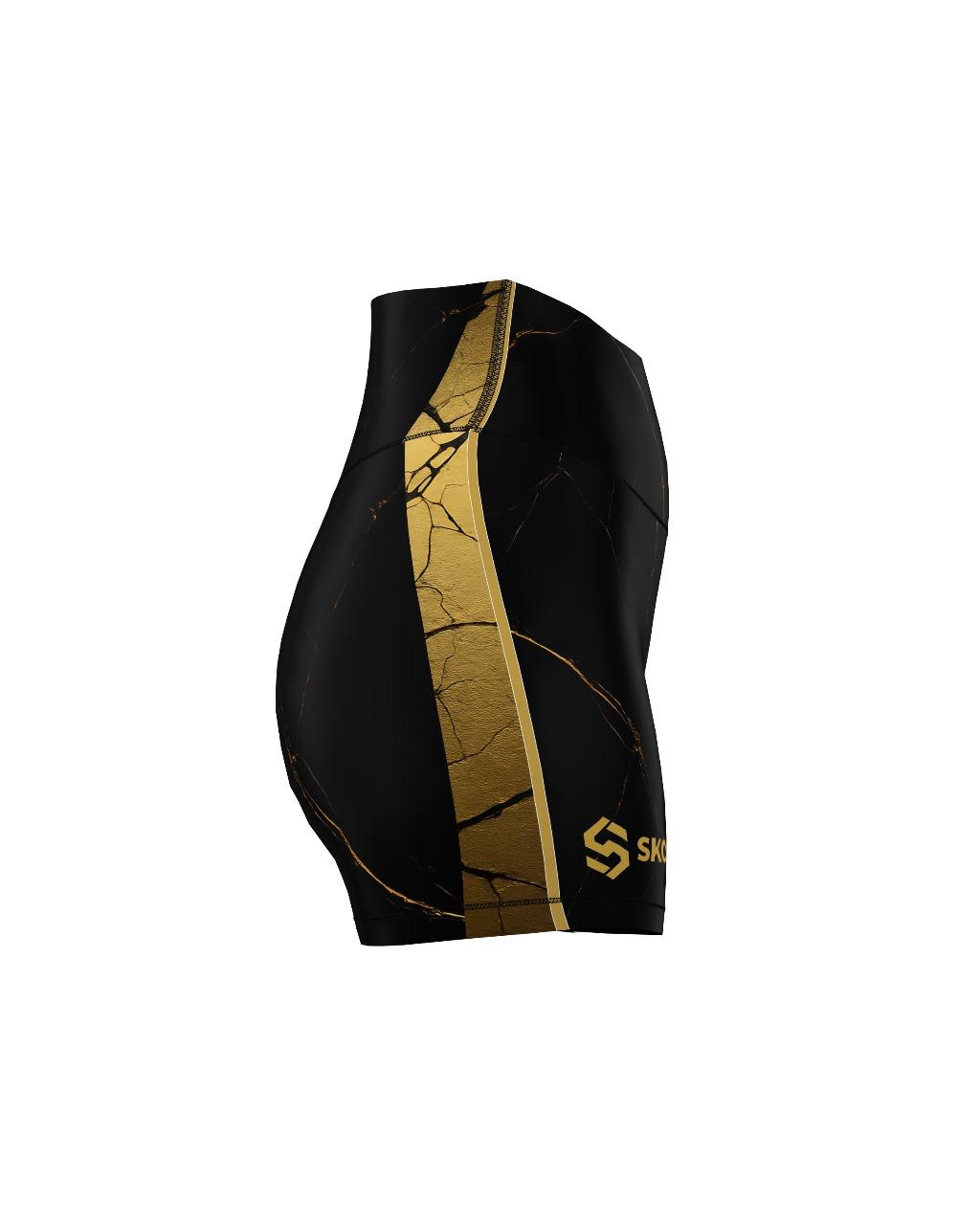 Custom Compression Shorts - Black/Gold (Female)