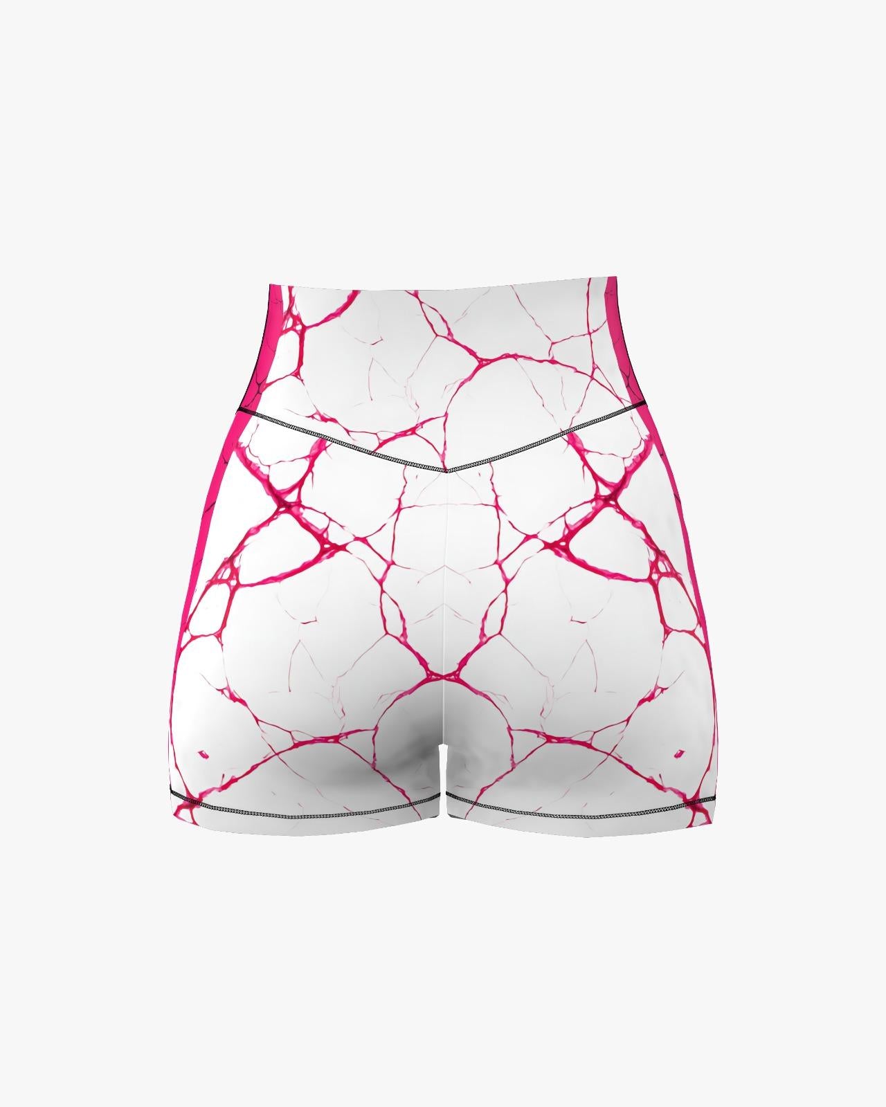 Custom Compression Shorts - White/Pink (Female)