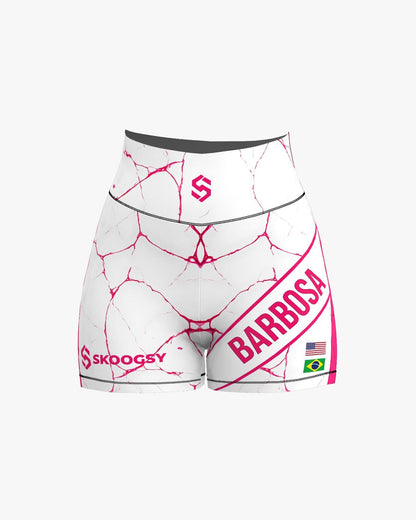 Custom Compression Shorts - White/Pink (Female)