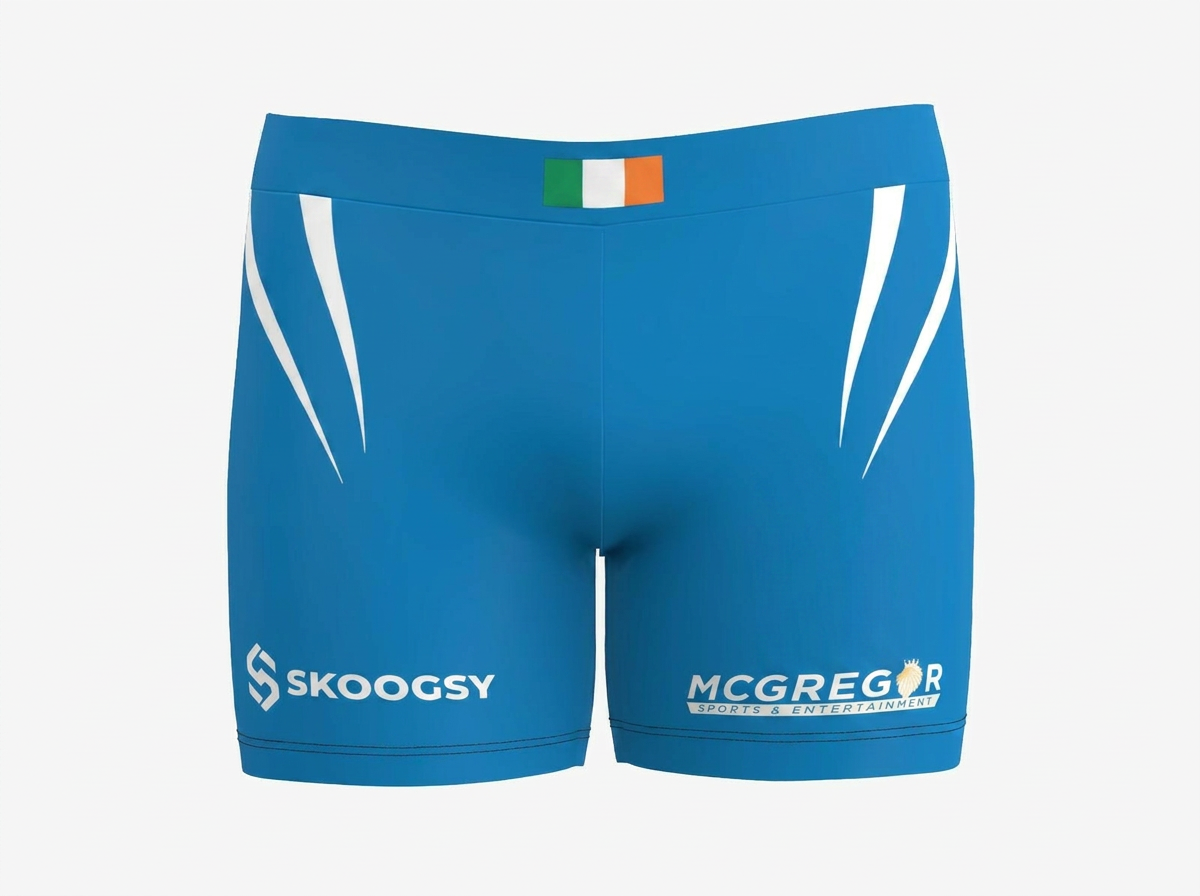 Custom Compression Shorts - Blue/White (Male)