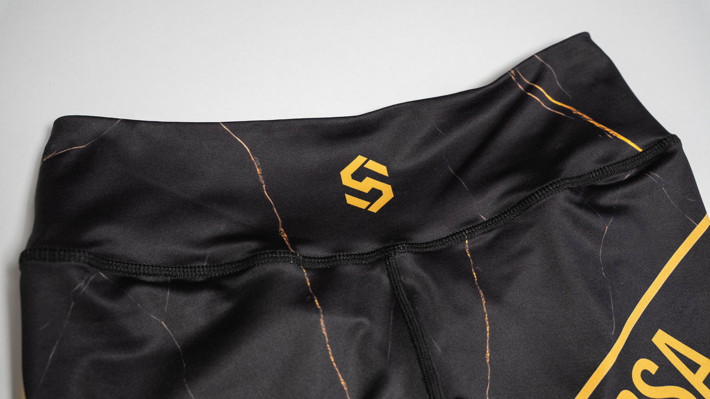 Custom Compression Shorts - Black/Gold (Female)