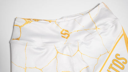 Custom Compression Shorts - White/Gold (Female)