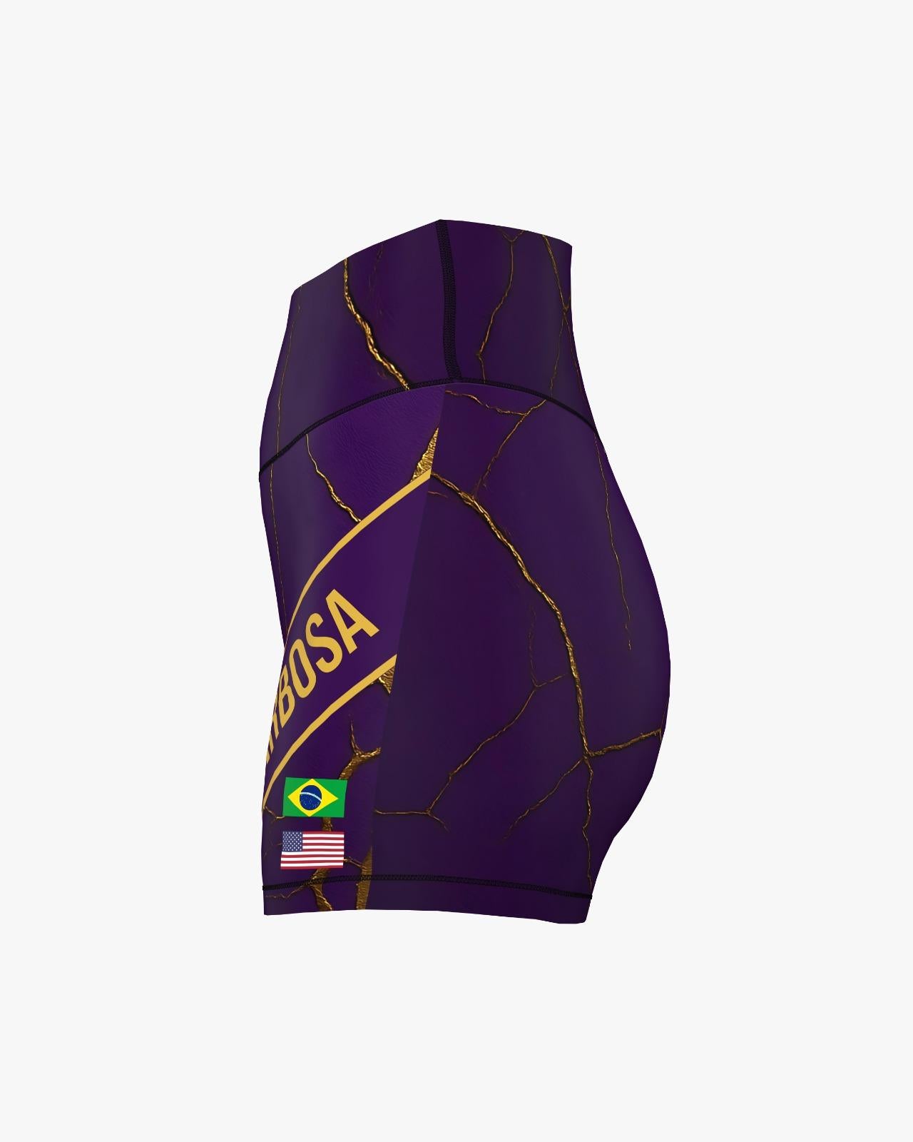 Custom Compression Shorts - Purple/Gold (Female)