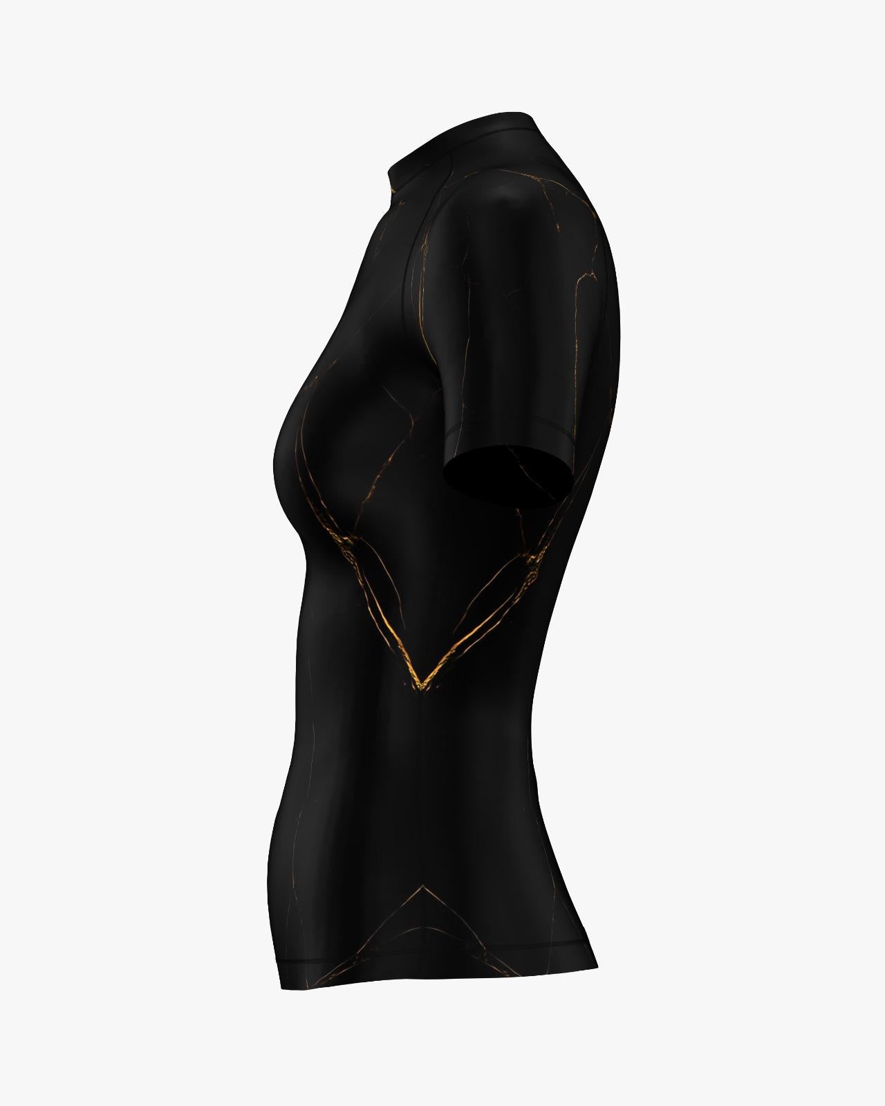 Custom Rashguard - Black/Gold