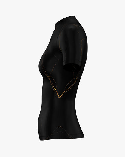 Custom Rashguard - Black/Gold