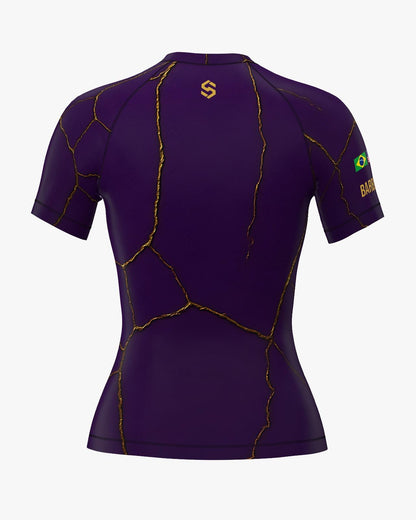 Custom Rashguard - Purple/Gold