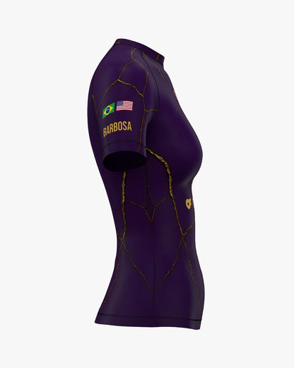 Custom Rashguard - Purple/Gold