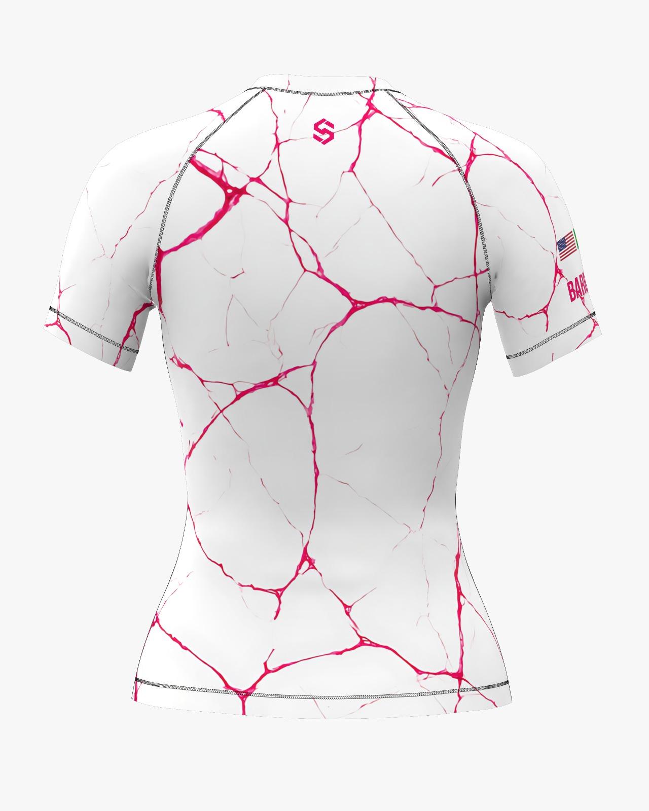 Custom Rashguard - White/Pink