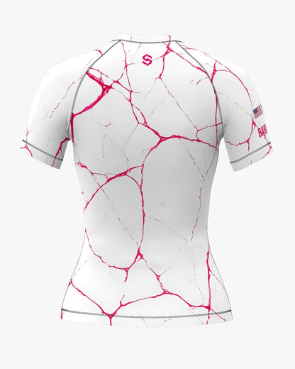 Custom Rashguard - White/Pink