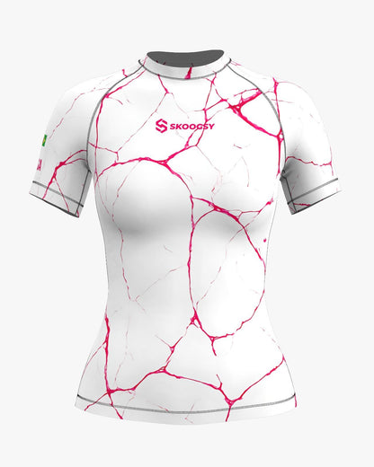 Custom Rashguard - White/Pink