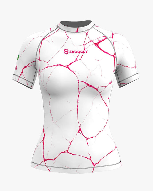 Custom Rashguard - White/Pink