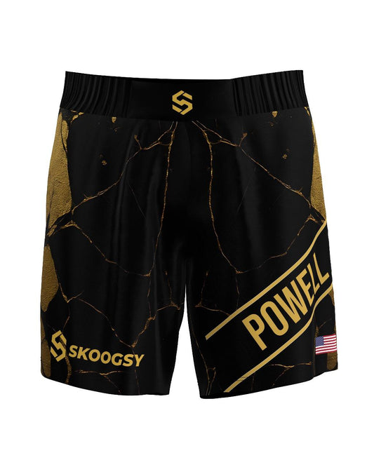Custom Fight Shorts - Black/Gold