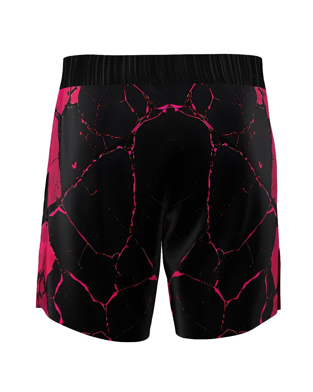 Custom Fight Shorts - Black/Pink