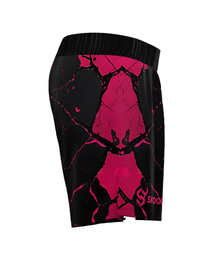 Custom Fight Shorts - Black/Pink