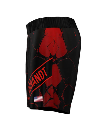 Custom Fight Shorts - Black/Red