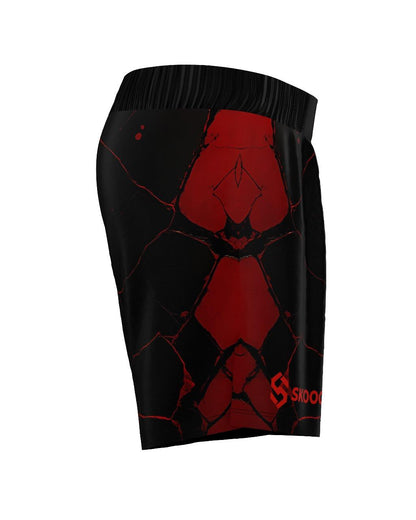Custom Fight Shorts - Black/Red