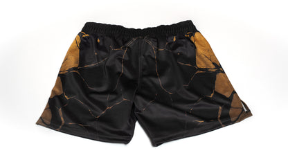 Custom Fight Shorts - Black/Gold
