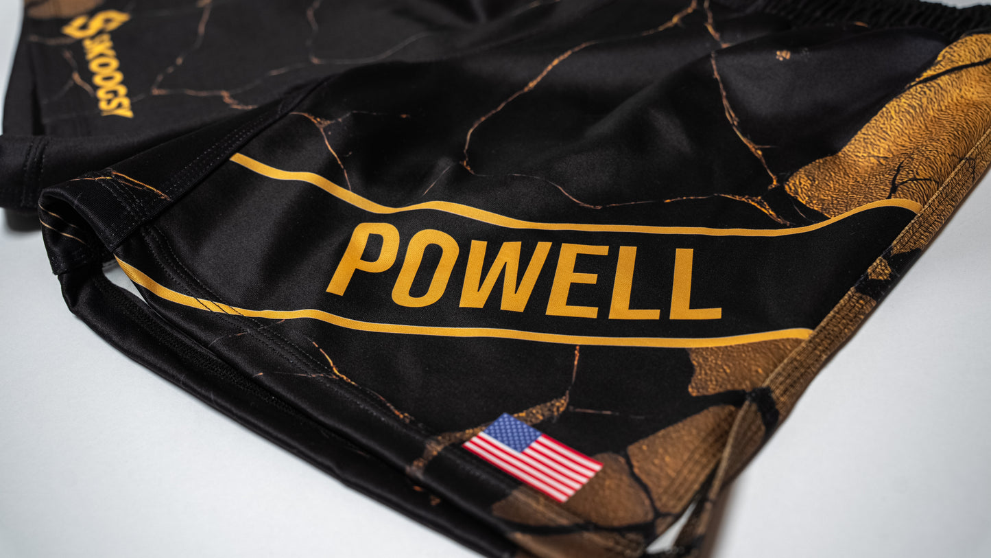 Custom Fight Shorts - Black/Gold